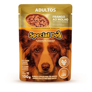Racao Special Dog Sache Caes Adultos Frango 100g em Oferta na Shopee