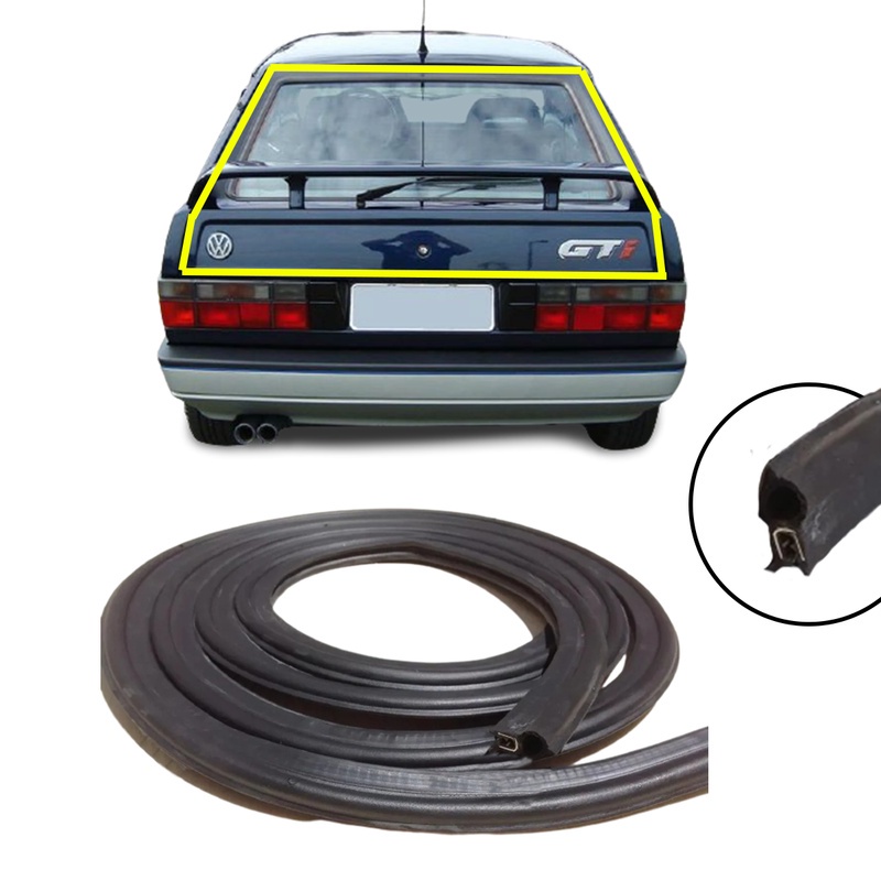 Borracha Vedação do Porta Malas Gol GTS GTI Parati Voyage G1 Quadrado 1980 1981 1982 1983 1984 1985 1986 1987 1988 1989 1990 1991 1992 1993 1994
