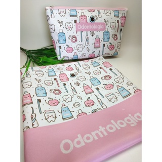 Porta Jaleco e Necessaire Odontologia Odonto Dentista em Oferta na Shopee