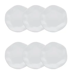 Conjunto de 6 Pratos Sobremesa 21,5m Ryo White