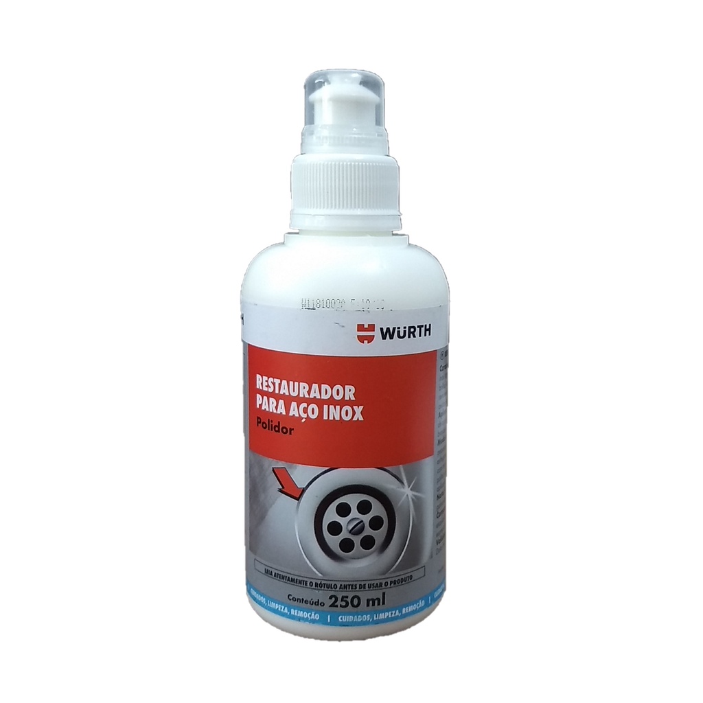 Restaurador Polidor Aço Inoxidavel  Wurth 250 ml 326056861