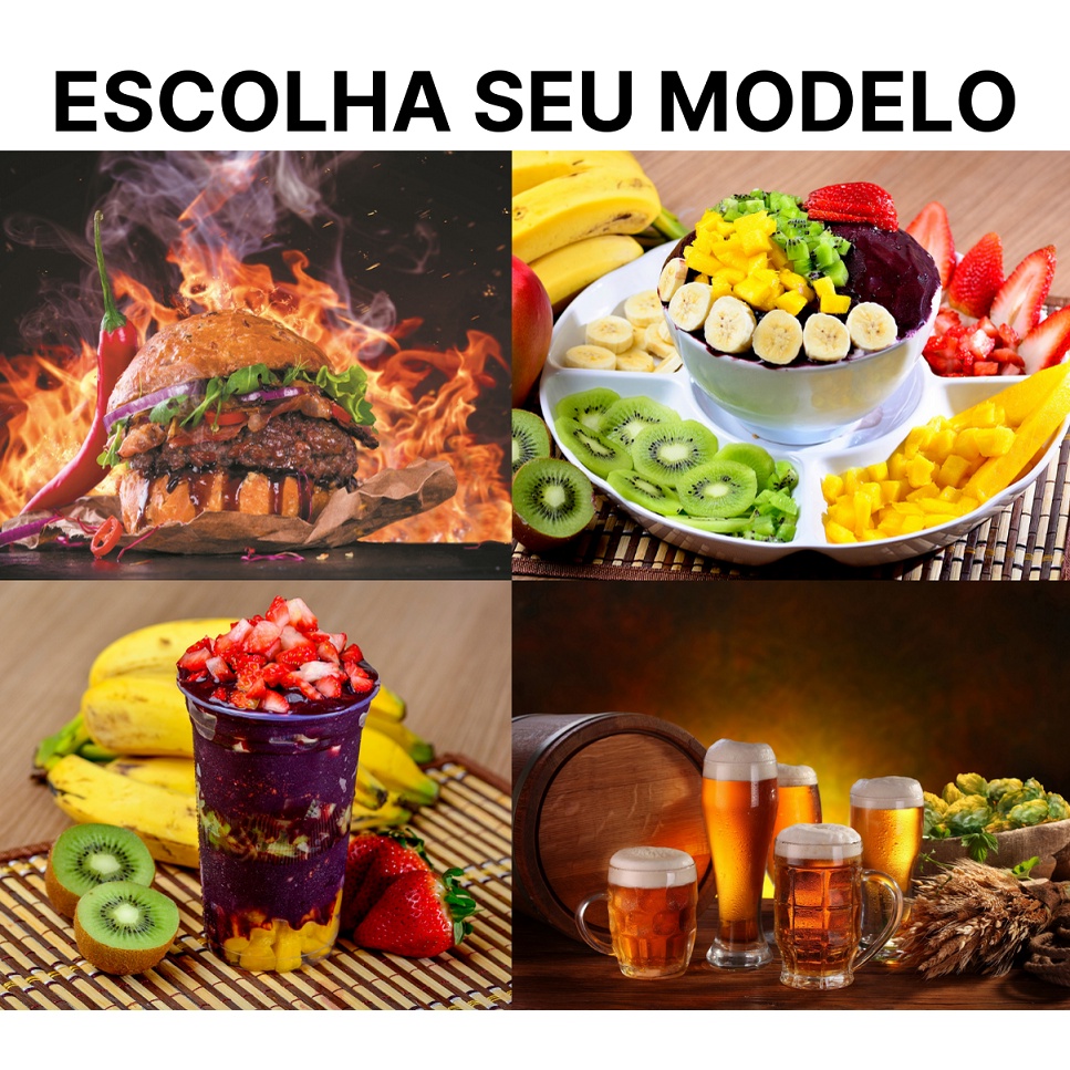 Pintura Numerada 40x50 Comidas e Bebidas Tecido Pincéis e Tintas
