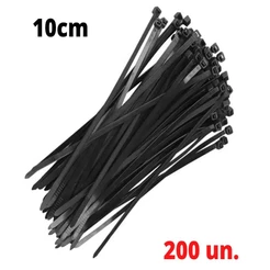 KIT 200 CINTA ABRACADEIRA ENFORCA GATO 10 CM PRETO