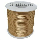 Fio de seda rose gold dourado 01 milímetro 10 metros  Ou 100 metros em Oferta na Shopee