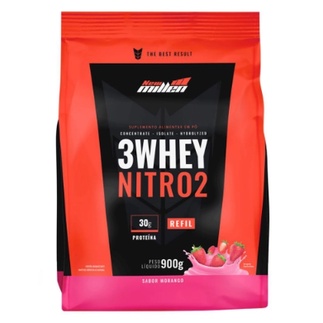 Whey Protein 3w Nitro2 900g Refil - New Millen