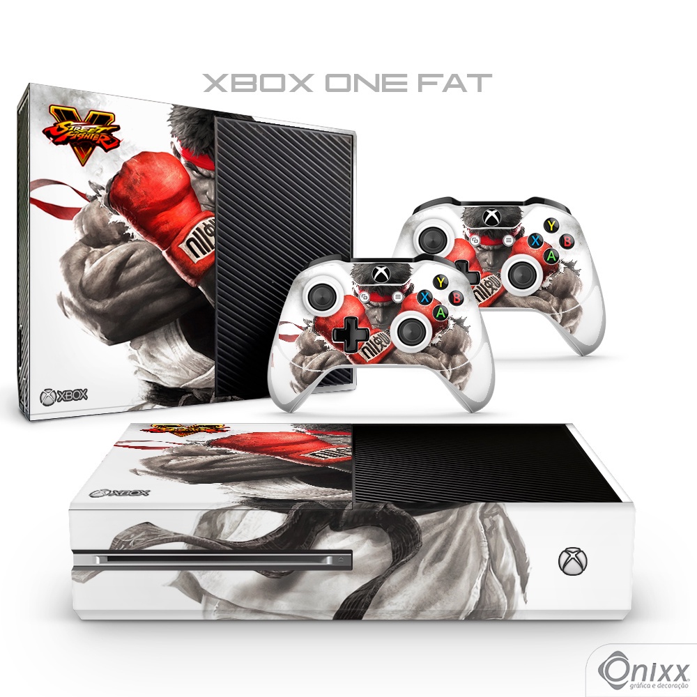Skin XBOX ONE FAT Adesiva  Street Fighter V