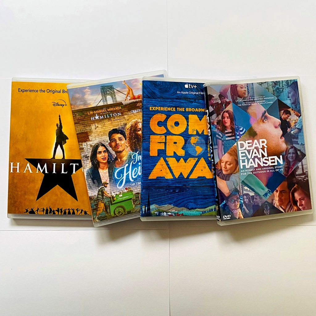 DVD Hamilton In The Heights Em Um Bairro de Nova York Come From Away Bem-vindos a Gander Dear Evan Hansen Querido