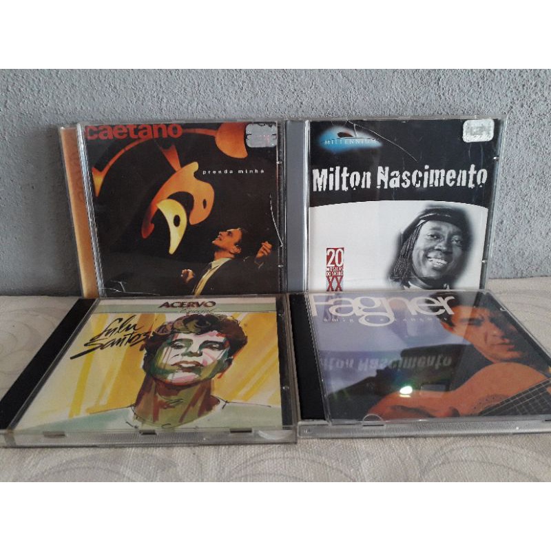 4 CDs músicas nacionais - Lulu Santos, Fagner...