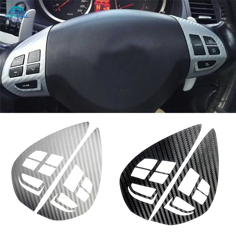 Volante Botão Interruptor De Áudio Adesivo Cobrir Guarnição Apto Para Mitsubishi ASX Lancer Outlander RVR Pajero Sport