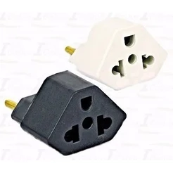 pino adaptador para tomada 3 pinos 10a / 20a amperes universal elétrico microondas