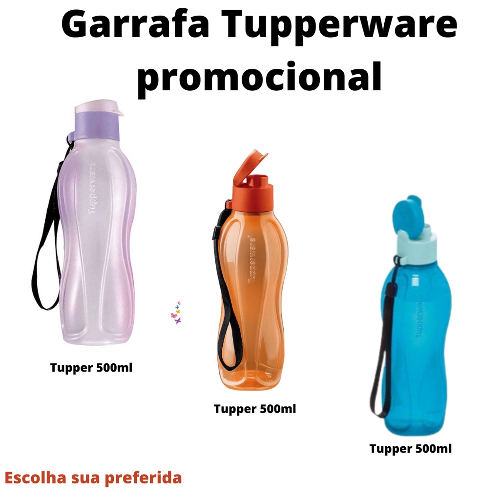 Garrafa Tupperware 500ml promocional (escolha sua preferida) | Shopee Brasil