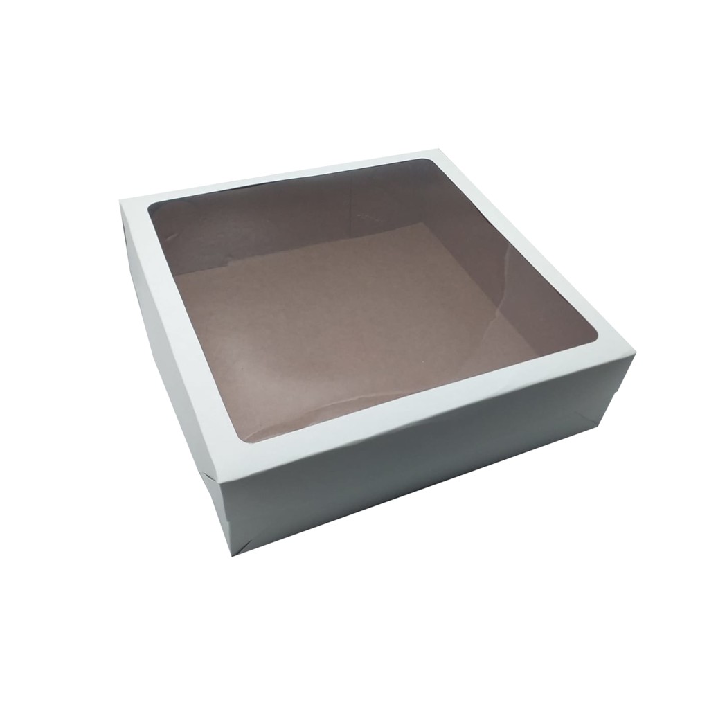 Caixas Kraft De Presente 20x20x7 C/visor Quadrado em Oferta na Shopee