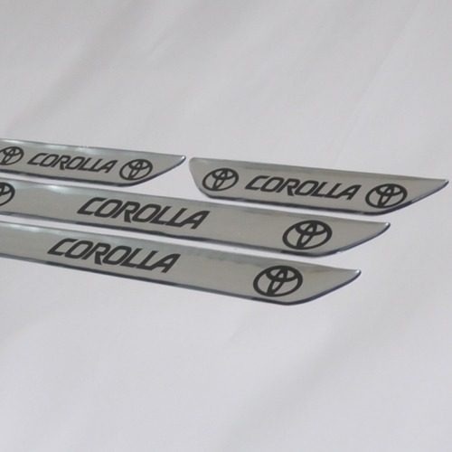 Protetor Soleira 4 Porta Relevo 3d M01 Carro Toyota Corolla