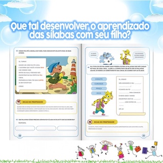 Livro Separando As Sílabas Escolinha Todo Livro Com 4 Níveis | Shopee ...