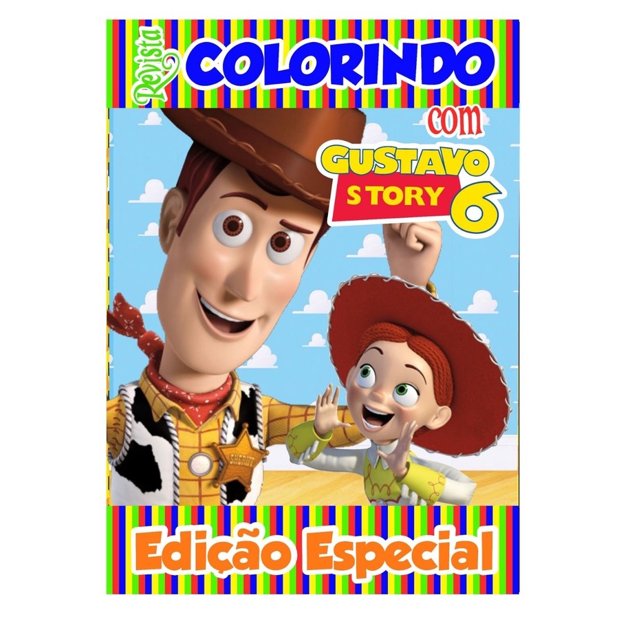 Livro De Colorir Personalizado / Revistinha de Colorir - Toy Story