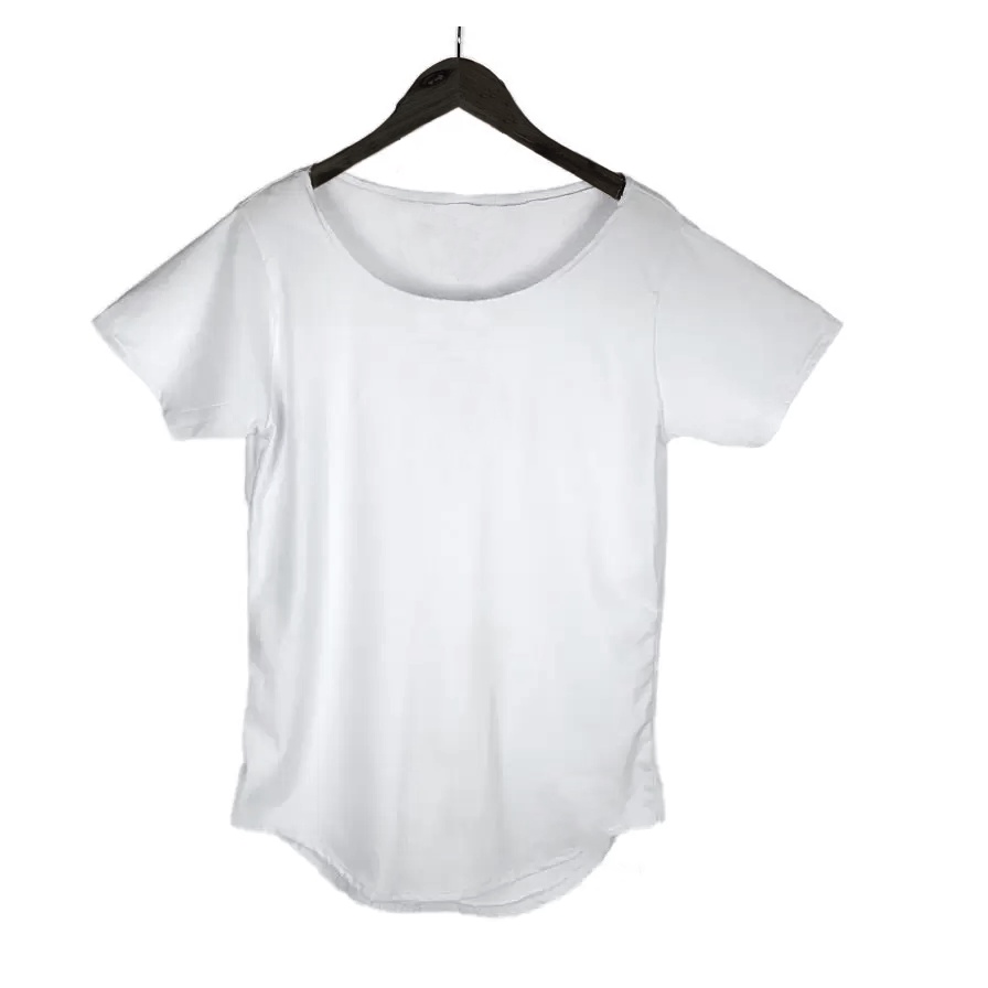 Camiseta Masculina Longline Blusa Oversized Swag Com Gola Canoa