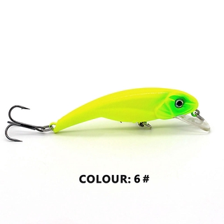Cores 10 6 cm / 6.3 Gartificial Floating Minnow Isco Rígido De Plástico Com Gancho Biônico Isca 3d Simulação Fisheye Wobbler Isca De Pesca