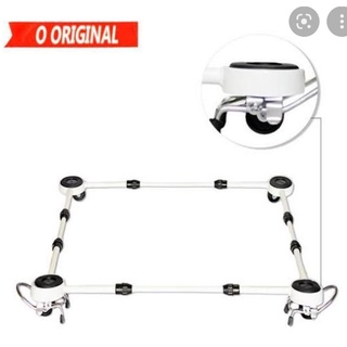 GIRA FÁCIL Suporte Carrinho Giratório c/ Rodinhas para Geladeira e Fogão 10426 Branco Quality