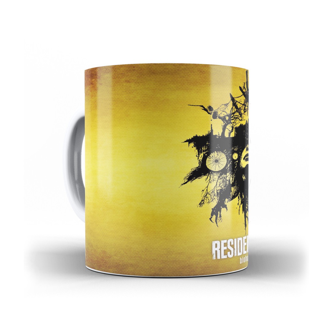 Caneca jogo resident evil jogos de zumbi games gamer mod 1