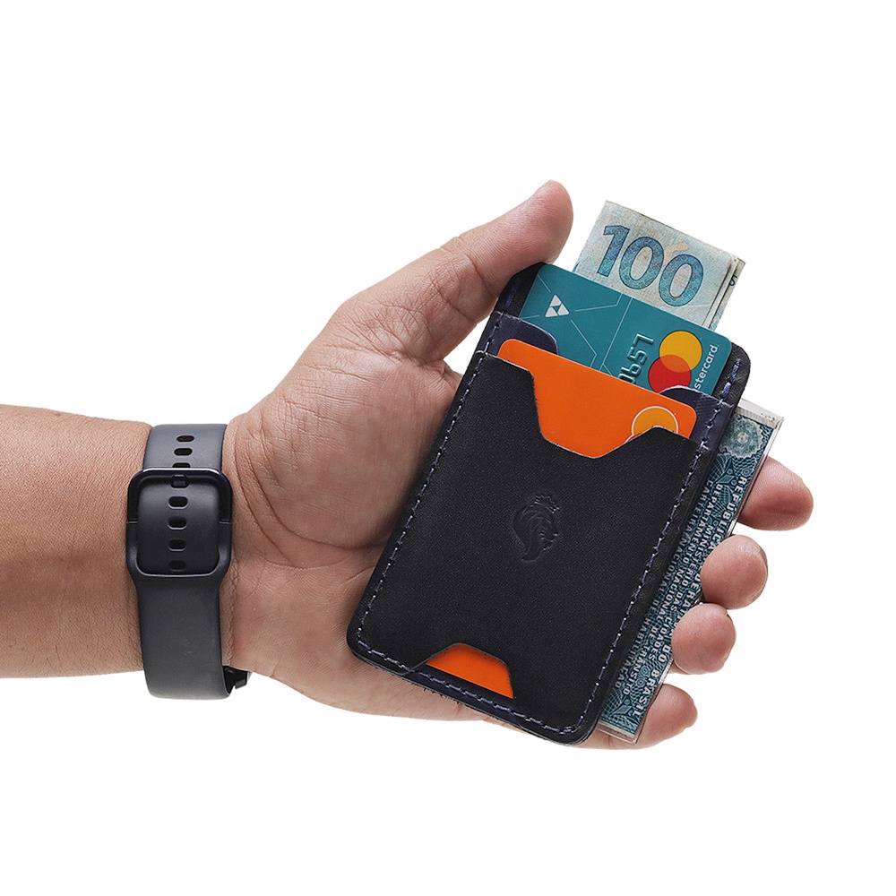 Carteira Mini porta cartões fina couro cnh — imagem 2 de 2