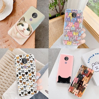 Capa Flexível Transparente De Gato Fofo Para Motorola G4 G5 G5S G6 Play Plus Moto Vm3