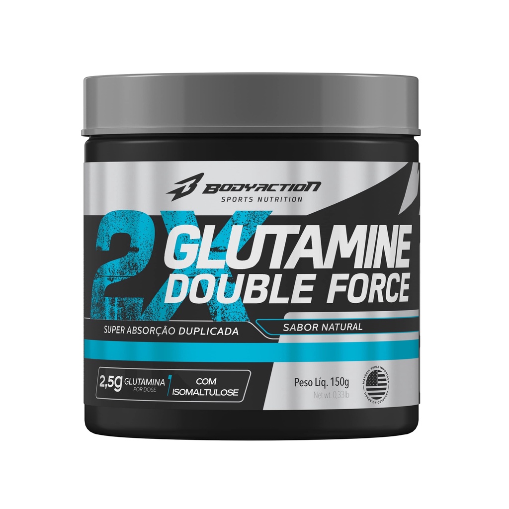 Glutamina Com Isomaltulose Super Absorção 150g - Bodyaction em Oferta na Shopee