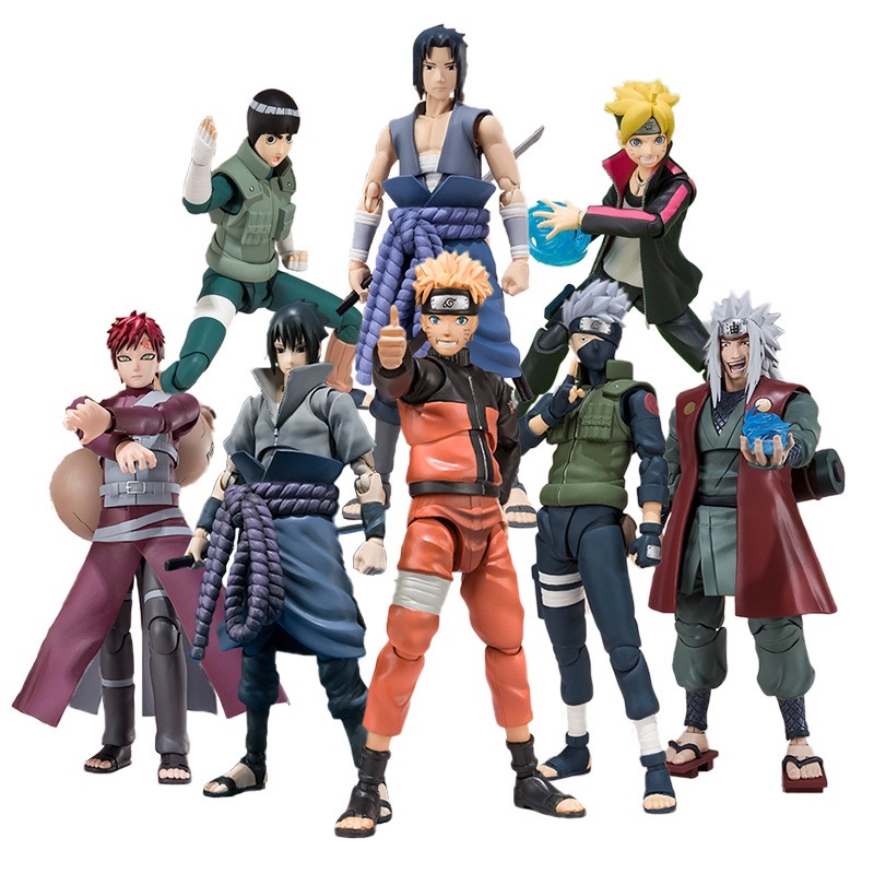 Bonecos Naruto Uzumaki-Sasuke-Kakashi-itachi com 18-21cm altura com 6 modelo
