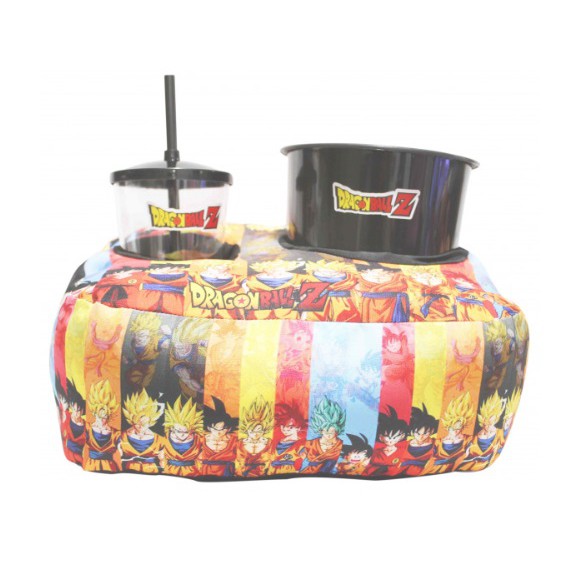 Almofada Kit Pipoca Porta Balde E Copo Dragonballz 32 Cm
