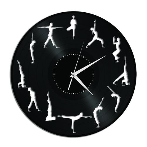 Yoga 13 - Relógio Disco De Vinil Decoração