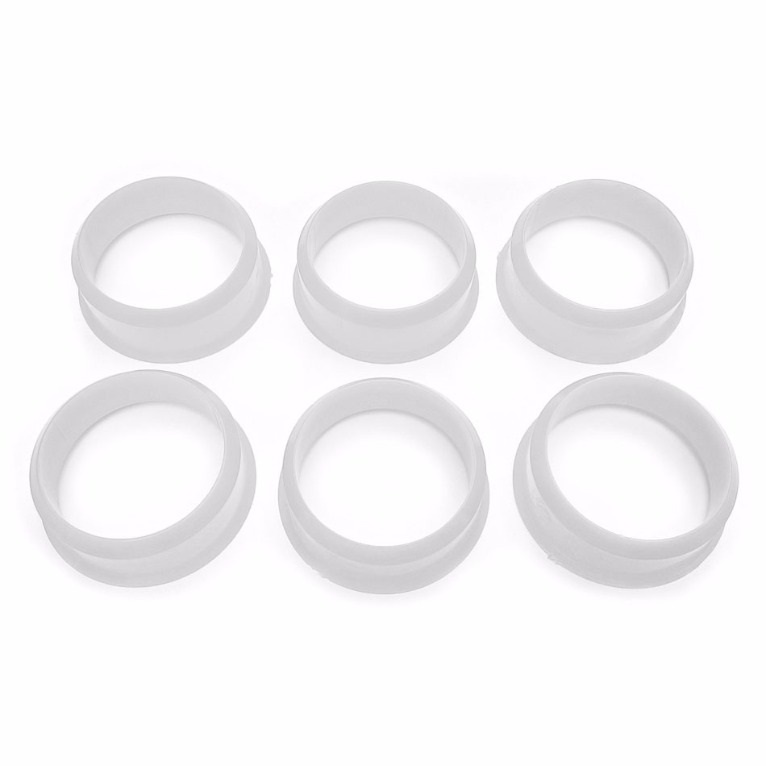 Caçapa Plástica 54 mm Mesa de Sinuca Bilhar Branca (6 Peças)