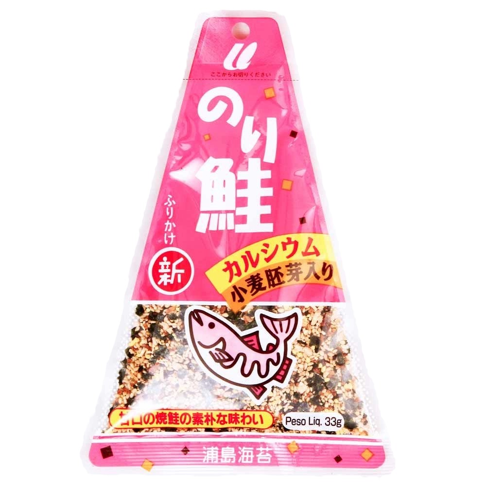 Furikake Alga Marinha Nori e Salmão Tempero Pronto para Arroz Japones Triângulo Importado Urashima 30g - Nature Alimentos