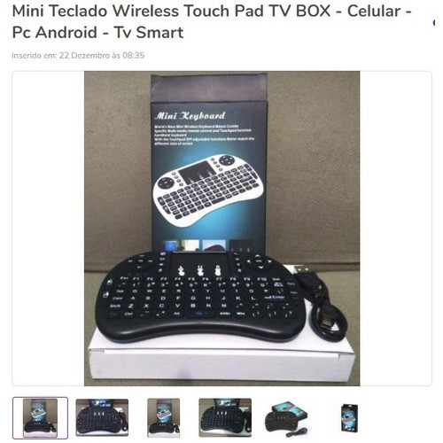 Mini Teclado Wireless Touch - Celular - Pc Android | Shopee Brasil
