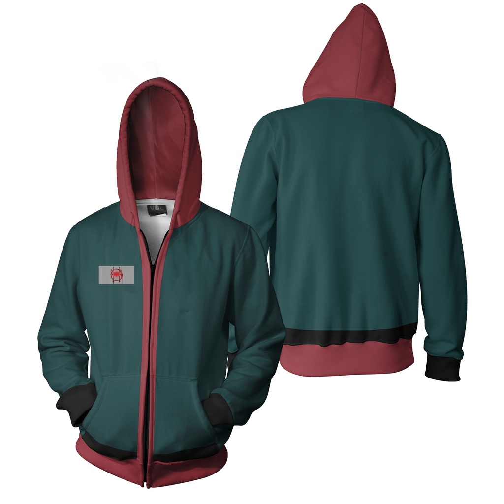 Moletom Uniforme Homem Aranha Miles Morales Aranhaverso