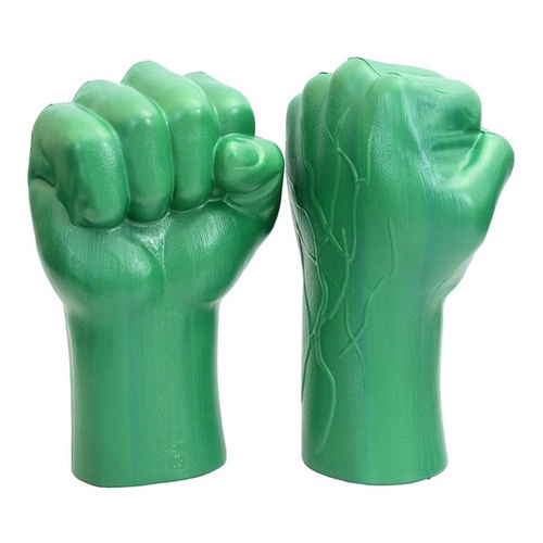 Mão Do Incrível Hulk Herói Marvel Luva De Plástico do Hulk Verde para Brincar Decorar Fantasia