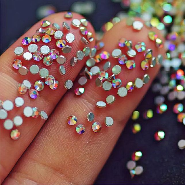 Kit Strass para unha furta cor 1.440 peças decoração de unhas pequeno artesanato roupa maquiagem