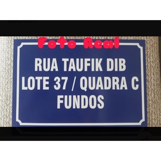 Placa De Endereço Promoçao 30x20cm