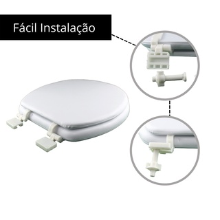 Assento Sanitário Almofadado Universal  - Branco