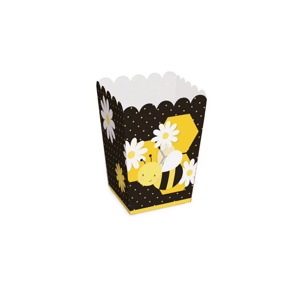 Caixa Pipoca - Festa Abelhinha - 10 unidades - Cromus - Rizzo Festas - Stationery