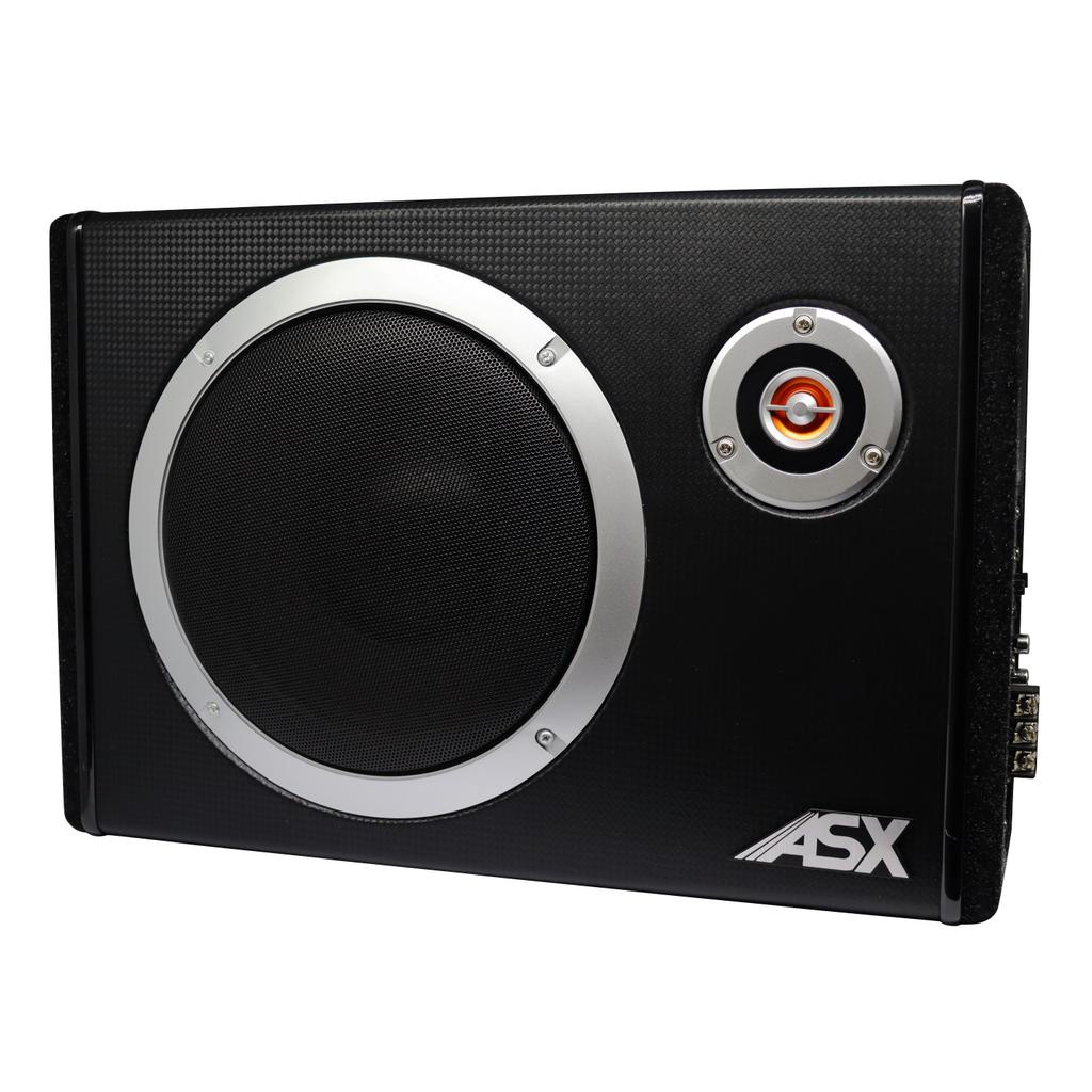 Caixa de Som Slim Amplificada para Caminhão Subwoofer 8 Polegadas 200W drive 75w RMS 4 Ohms