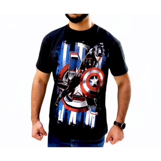 Camisa Capitão América Marvel Camiseta Herói Escudeiro Blusa Ogabel