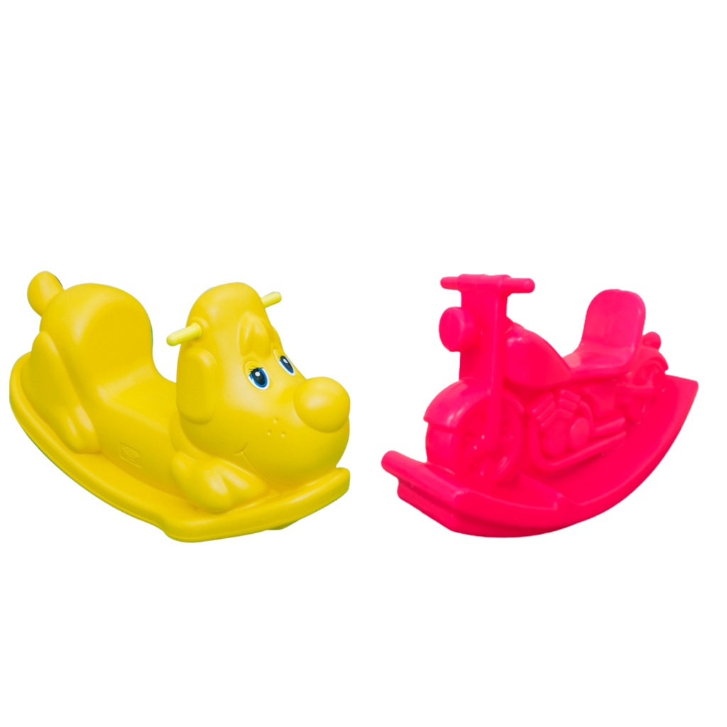 Conjunto Infantil Gangorra Cachorrinho + Gangorra Motinha - Kit Playground - Brinquedos Valentina Brinquedos