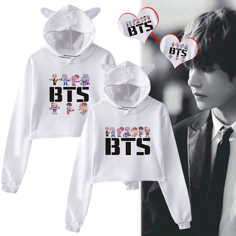 blusa do bts com orelhinha