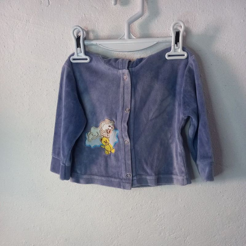 Casaco azul ursinho para bebê  usada