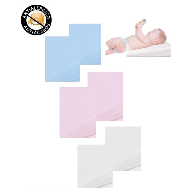 2 Capa para Travesseiro Anti Refluxo Lavável 30x30x8/2 em Oferta na Shopee