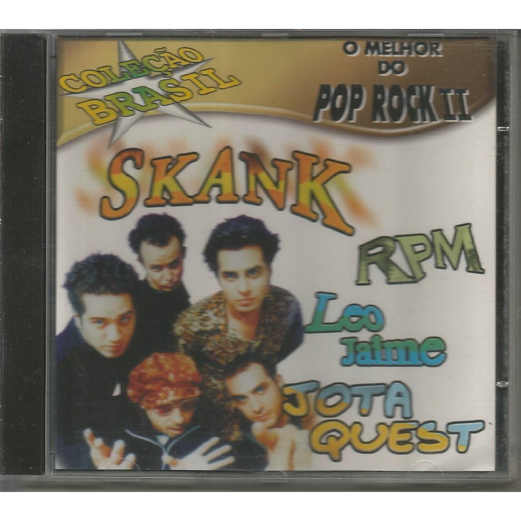 Coleção Brasil - O Melhor do Pop Rock 2 - Skank / RPM / Leo Jaime / Jota Quest - CD USADO - Tenho + Cd's