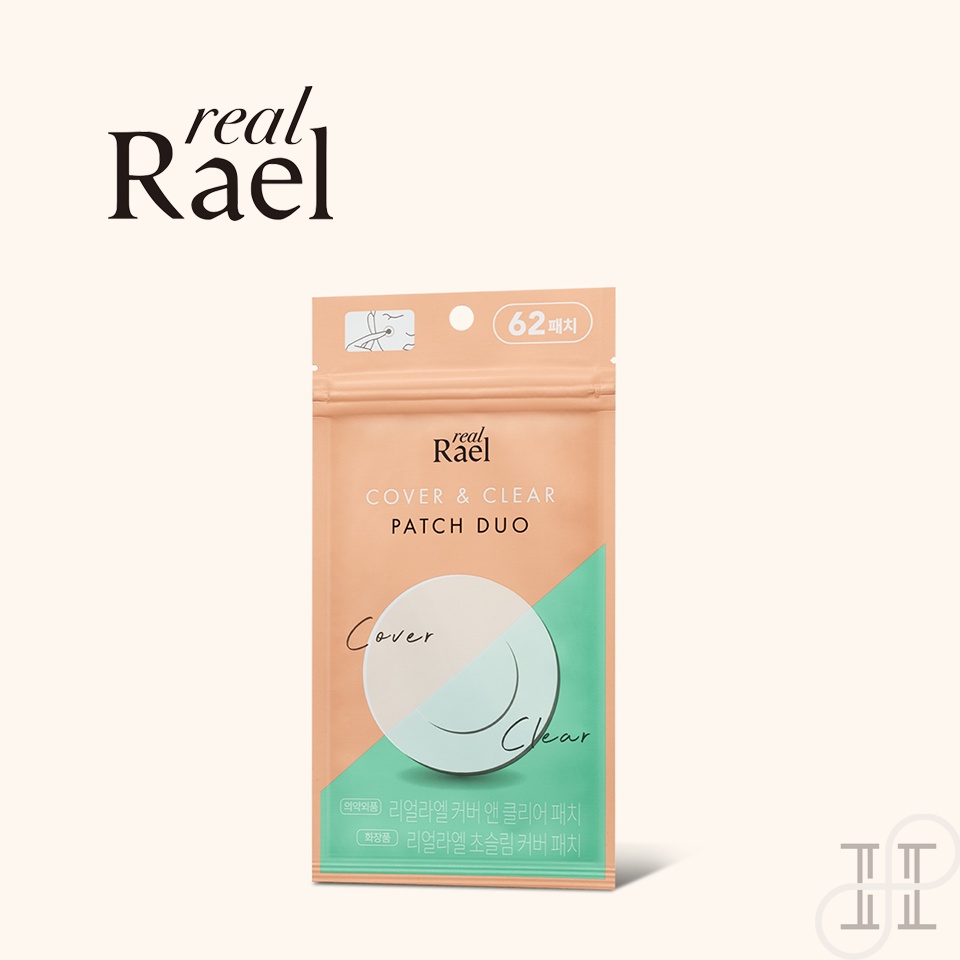 [Rael] Miracle Cover & Clear Acne Patch Duo (62pcs) I Coreia Da Tampa & Limpar Patch Acne Pimple Duo I Invisível Adesivo Tratamento Eu Ponto