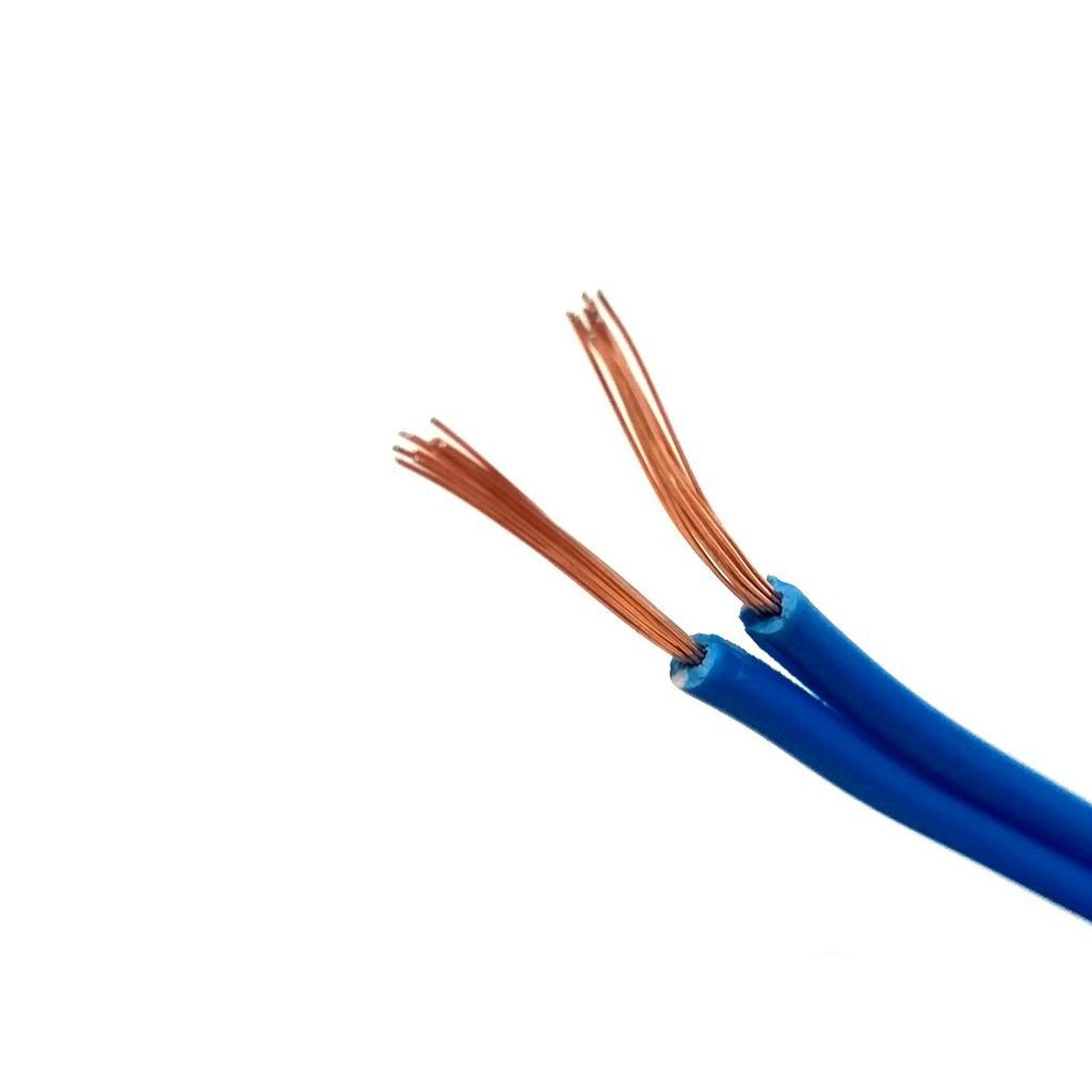 Fio Paralelo 2X1,50mm 2X14 Emborachado Azul Alto Falante 5 Metros Uso Em Som Automotivo