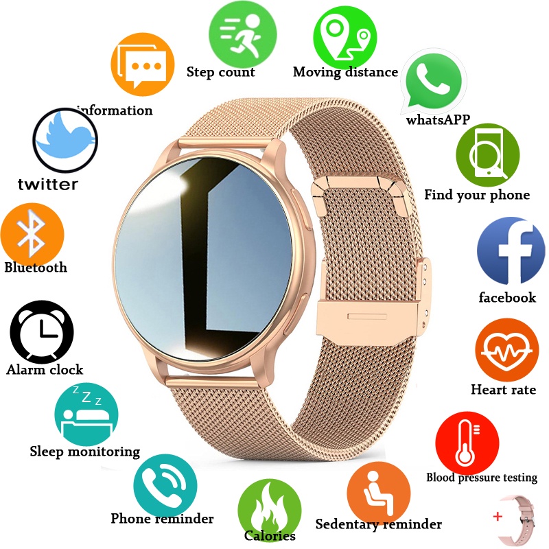 2022 Bluetooth Ligação Smartwatch Feminino Mostrador Personalizado Relógios Homens Esporte Fitness Rastreador Frequência Cardíaca Para Android IOS