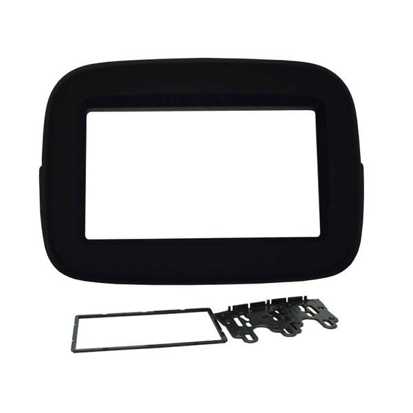 Moldura 2 Din Fiat Mobi - Preta em Oferta na Shopee