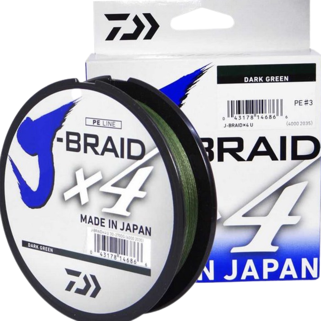 Linha de pesca Multifilamento Daiwa J-braid X4 270 Metros Resistente